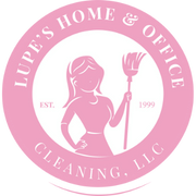 Pink Lupe's Cleaning logo